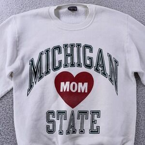 Vintage‎ Michigan State Spartans MOM Crewneck Sweatshirt Mens XS University 90s